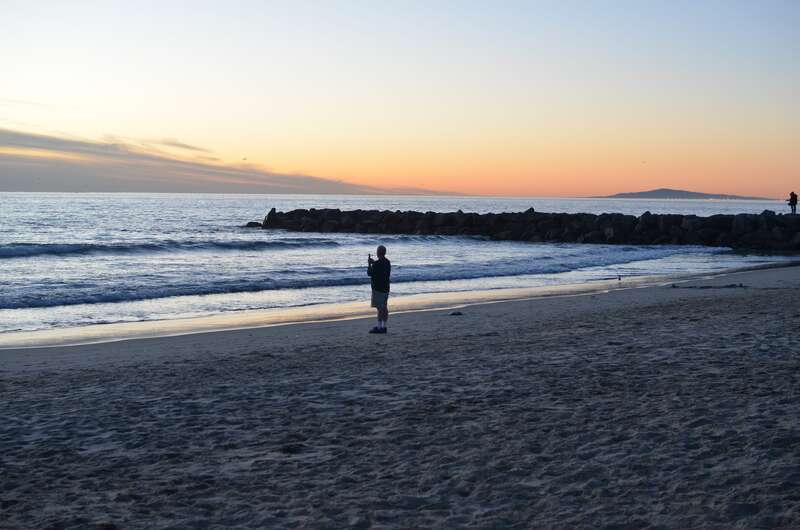 Newport Beach just right of the Newport Pier