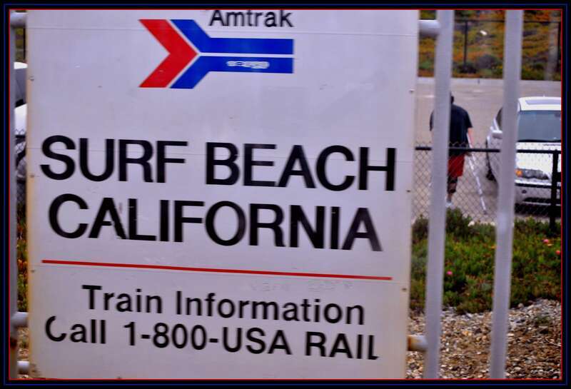 One of a series of photos taken from the Pacific Surfliner at Surf Amtrak station in California