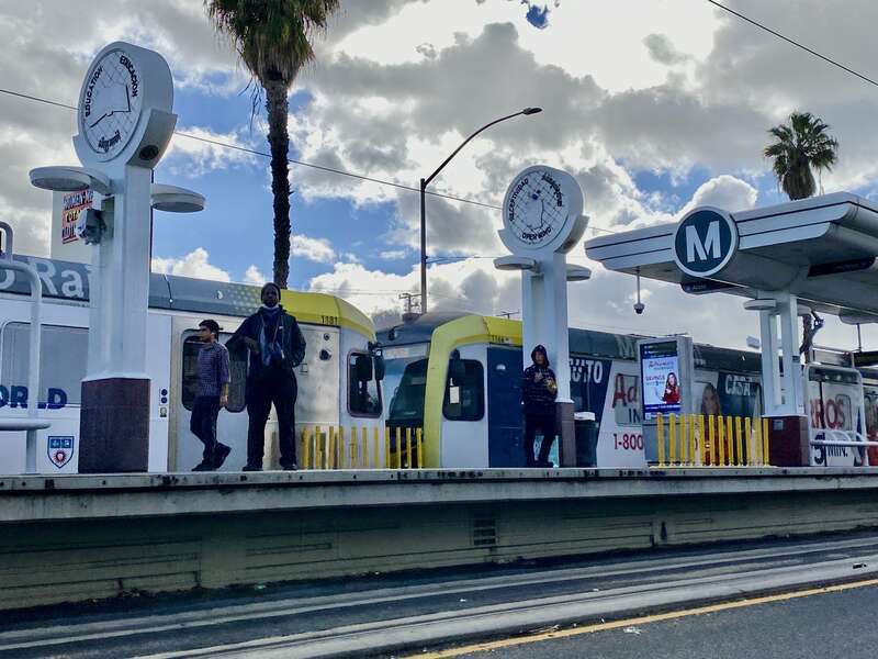Pacific Coast Highway station (A Line) 2024 February platform