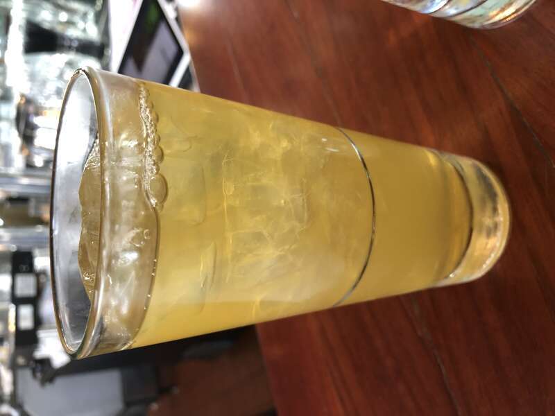 Green iced tea at Pearl in Petaluma, California