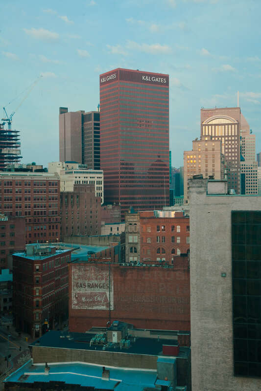 The Pittsburg has some beautiful old brick buildings, jutting against their more modern cousins.