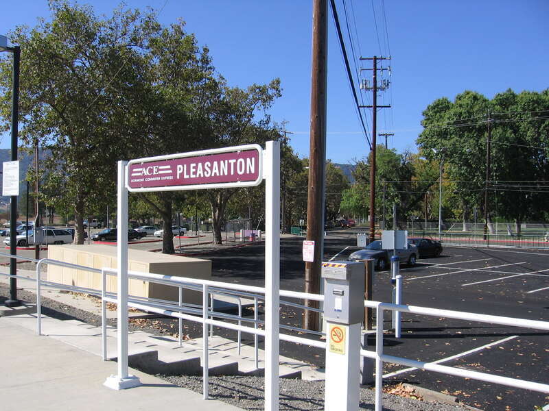 Pleasanton station in Pleasanton, California, USA.