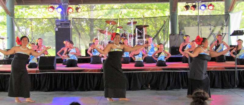 Polynesian dancers at Thanksgiving Point.