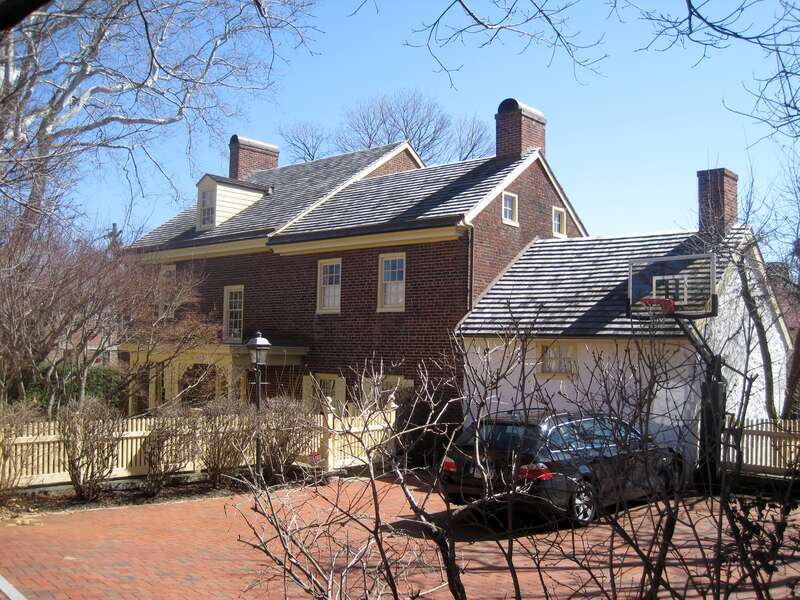 The Sharples Homestead in West Chester, PA (c. 1801). William Sharples moved to the area from Middletown Township in 1740. Sharples built a log cabin on this site in 1799. He constructed this brick house on his 203 acre tract by 1805 for his son