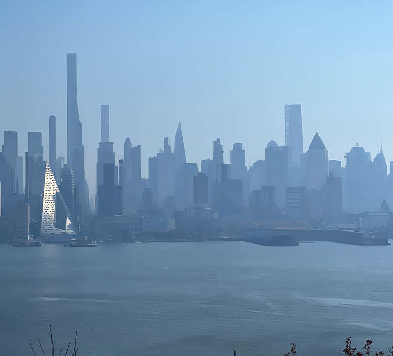 Smog event from wildfire