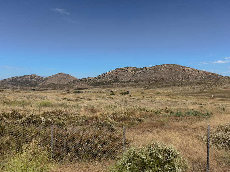 This image captures the southern range of the Tucalota Hills.