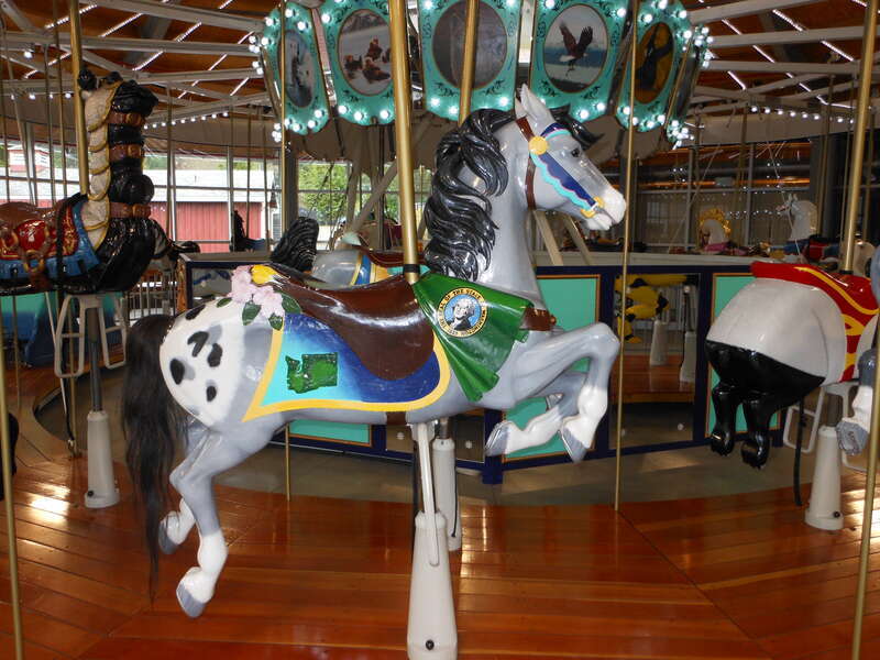 Carousel in Point Defiance Park, Tacoma, Washington state, USA