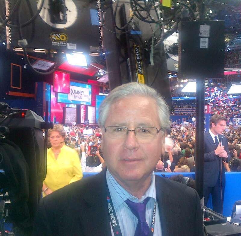 Howard Fineman at the 2012 Republican National Convention in Tampa, Florida on Aug. 30, 2012 at the moment Romney was nominated.