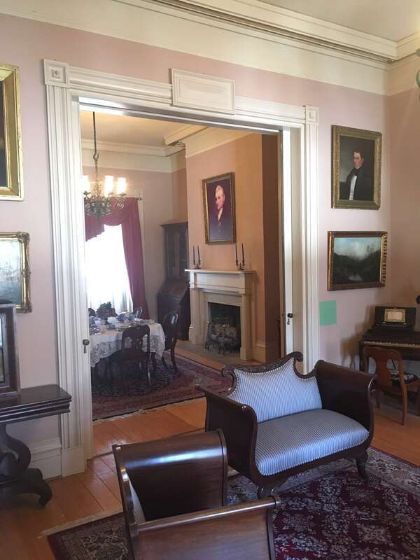 A view of the Commandants Quarters Parlor