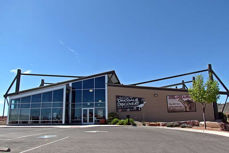 The St. George Dinosaur Discovery Site at Johnson Farm (St. George, Utah) is home to exceptionally well-preserved dinosaur tracks, some displaying skin impressions. These tracks, along with hundreds of fossil fish, plants, rare dinosaur remains,
