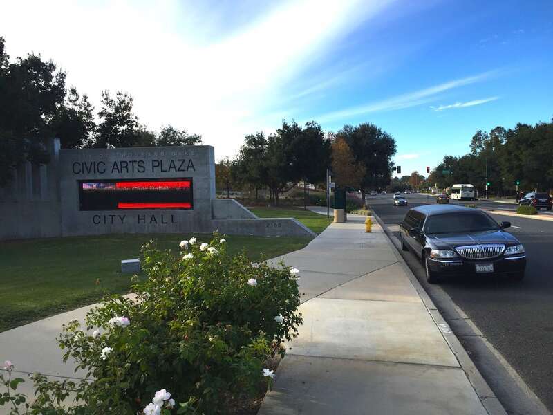 Limo from American Luxury Limousine at Thousand Oaks Civic Arts Plaza