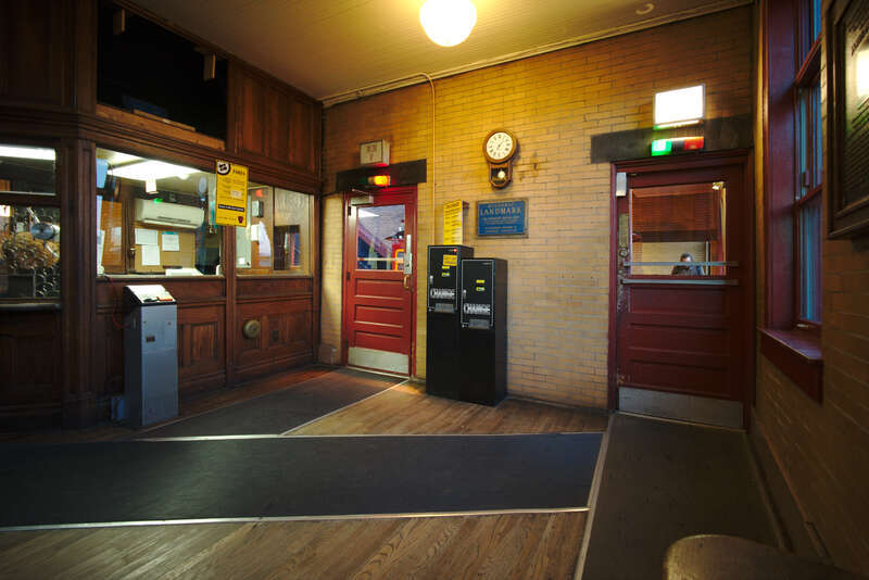 Inside the lower station of the Duquesne incline, one of two surviving inclines in Pittsburgh.