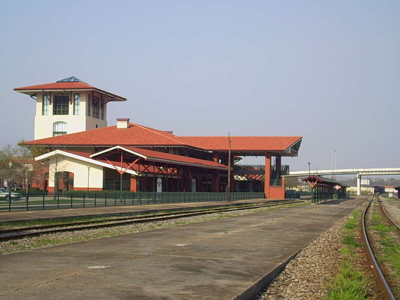 Meridian's Union Station as seen from the tracks