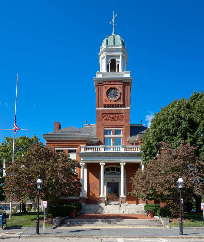 Warwick City Hall, Warwick, Rhode Island, Photographed in 2012.