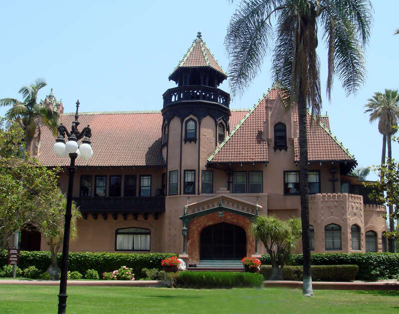 The Doheny Mansion, centerpiece of Mount St. Mary's College's Doheny Campus in Los Angeles, California