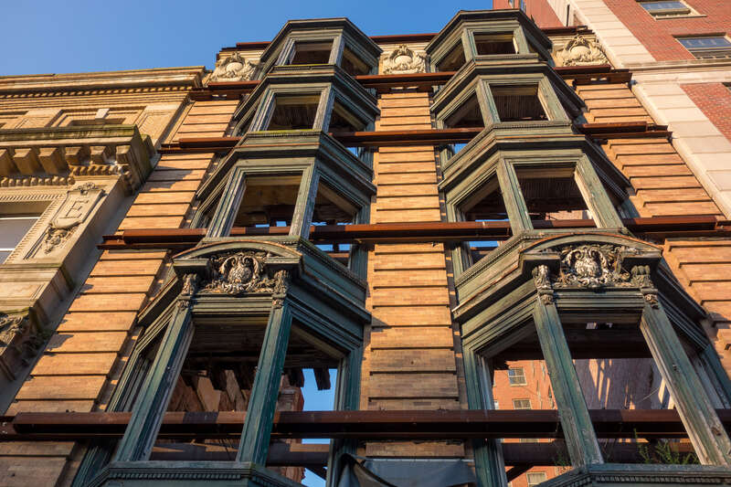 140 State Street under renovation in 2013. Albany, New York.