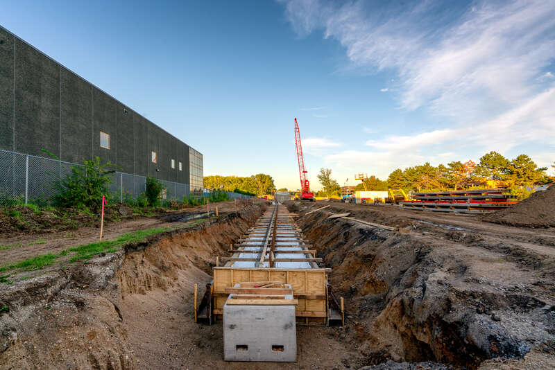 Bridge going up near Beltline Blvd in St Louis Park.

Part of an on-going series following the Southwest Light Rail construction in the Twin Cities. 
See more: