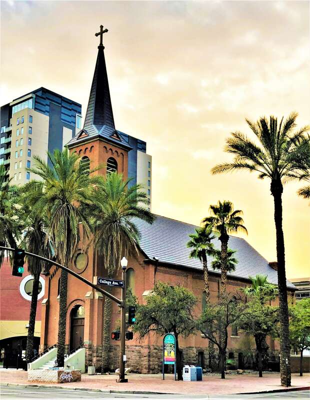 Old St. Mary's Church – formerly Our Lady of Mount Carmel Catholic Church, and also known as &quot;The Old Church: – at 230 East University Avenue in Tempe, Arizona is a historic church at the built in 1903 and designed in the Romanesque Revival style by