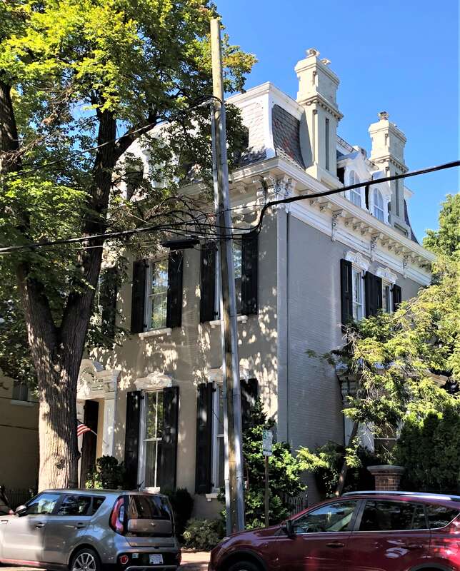 407 Duke Street between South Royal and South Pitt Streets in Old Town Alexandria, Virginia.