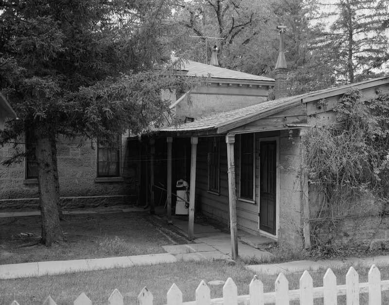 Side of the Abraham Curry House, located at 406 N. Nevada Street in Carson City, Nevada, United States.  Built in 1871, it is listed on the National Register of Historic Places.