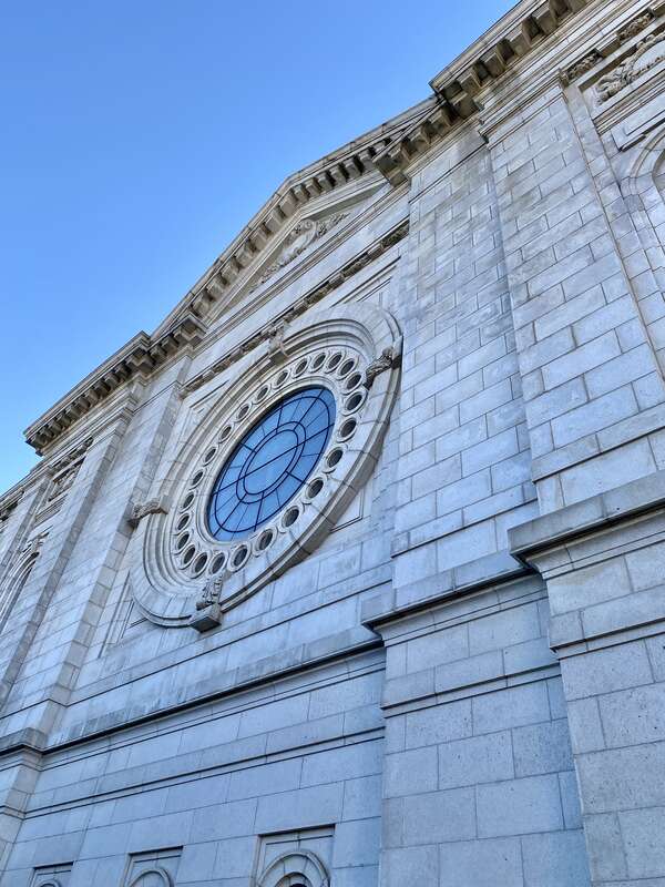 Built between 1907 and 1914, this Beaux Arts-style Cathedral Basilica was designed by Emmanuel L. Masqueray for the Roman Catholic Archdiocese of Saint Paul and Minneapolis.  The church replaced the previous Church of the Immaculate Conception, a