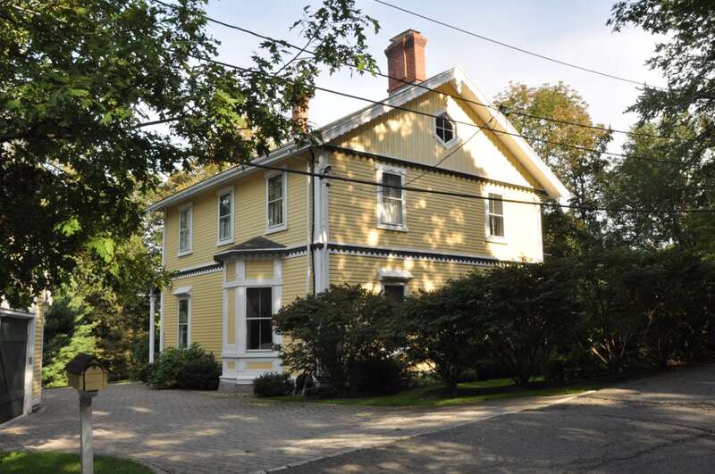 The historic Charles Heath House in Brookline, Massachusetts.