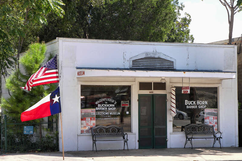 The Buckhorn Barber Shop &amp;amp; Museum in New Braunfels, Texas, United States.