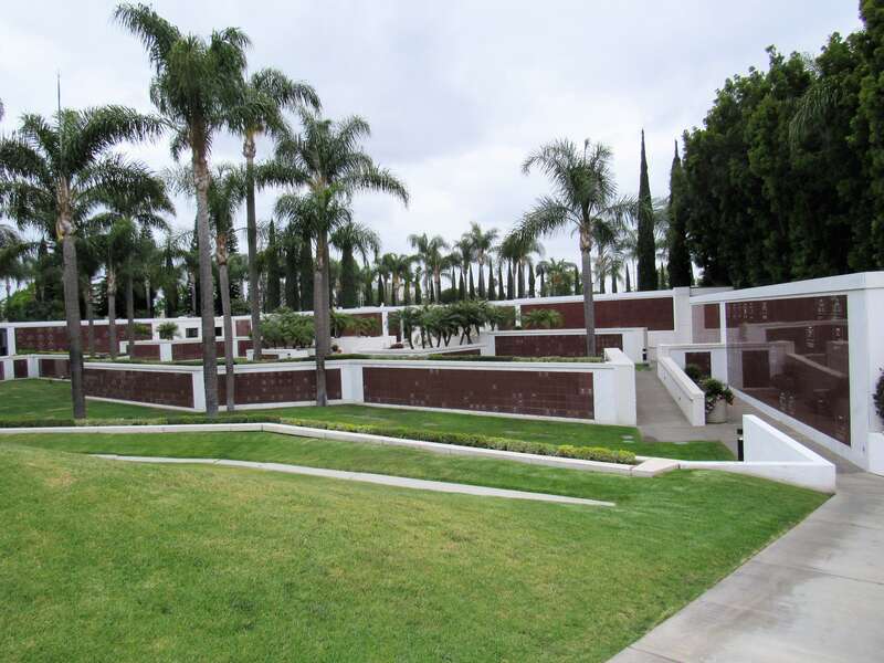 Cathedral Memorial Gardens on the Christ Cathedral campus in Garden Grove, California.