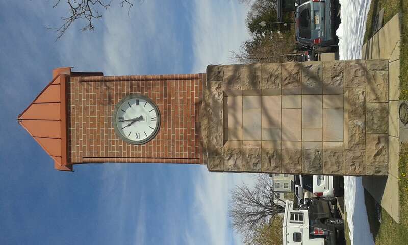 Clock tower at Littleton-Downtown Station