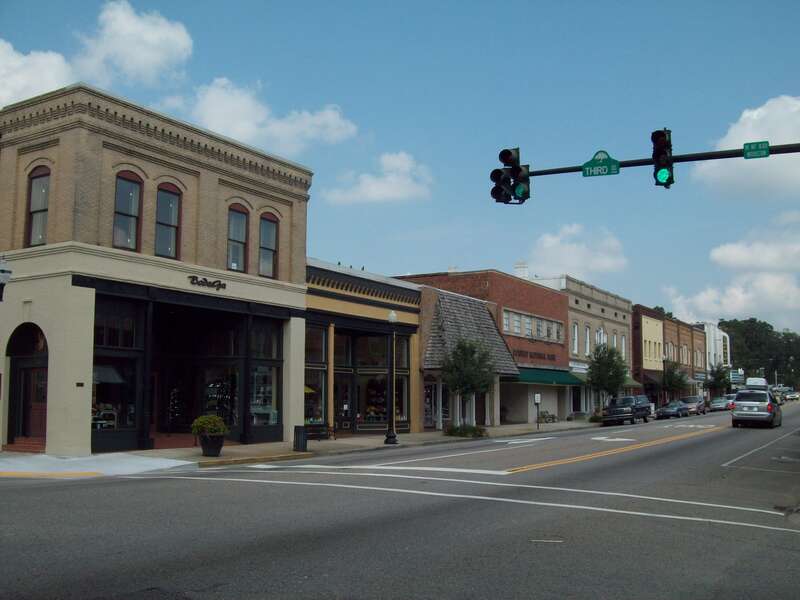 Conway Downtown Historic District, Main Street, June 2010