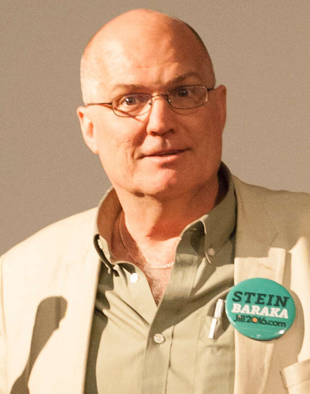 David Cobb speaks at a rally for Jill Stein at the Berkeley City Club, October 2016.