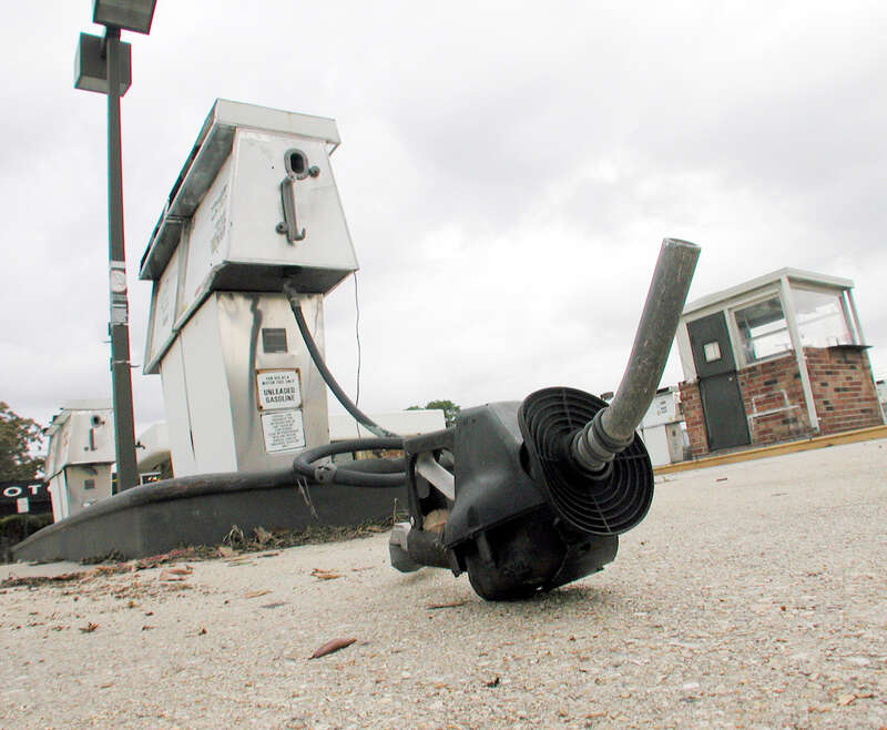 Vacant gas station, Jefferson Highway, Old Jefferson, Jefferson Parish Louisiana.