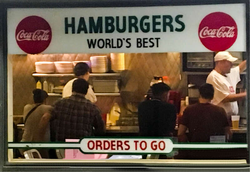 Clover Grill on lower Bourbon Street, New Orleans.