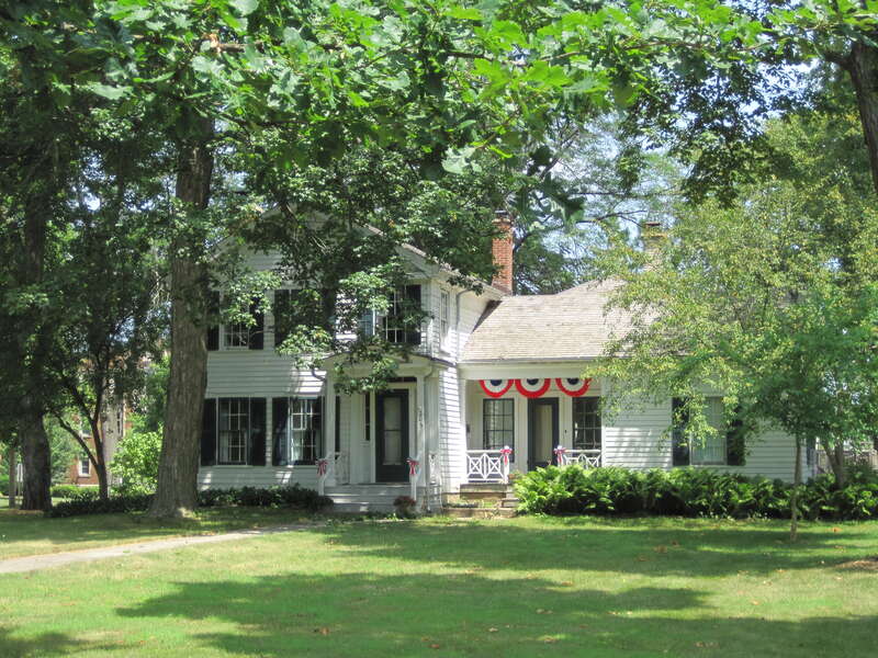 George H. Gurler House in DeKalb (1857). Gurler owned a successful creamery, which they sold to HP Hood.
