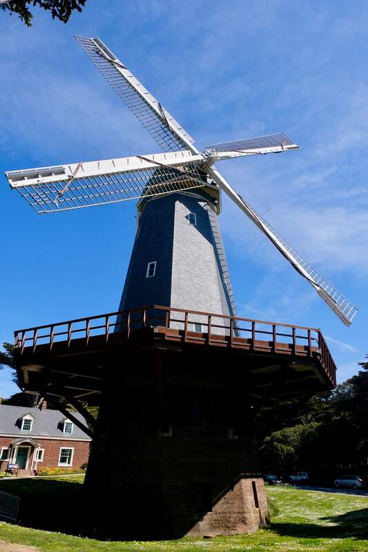 Murphy Windmill in San Francisco's Golden Gate Park in March 2018