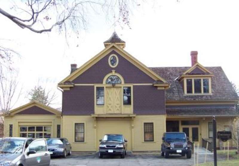 Hotchkiss-Fyler House's carriage house, behind the main house, in Torrington, Connecticut
