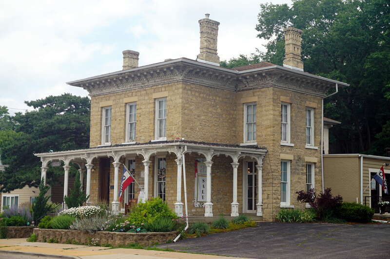 The Chester A. Alden House in Janesville, Wisconsin (United States).