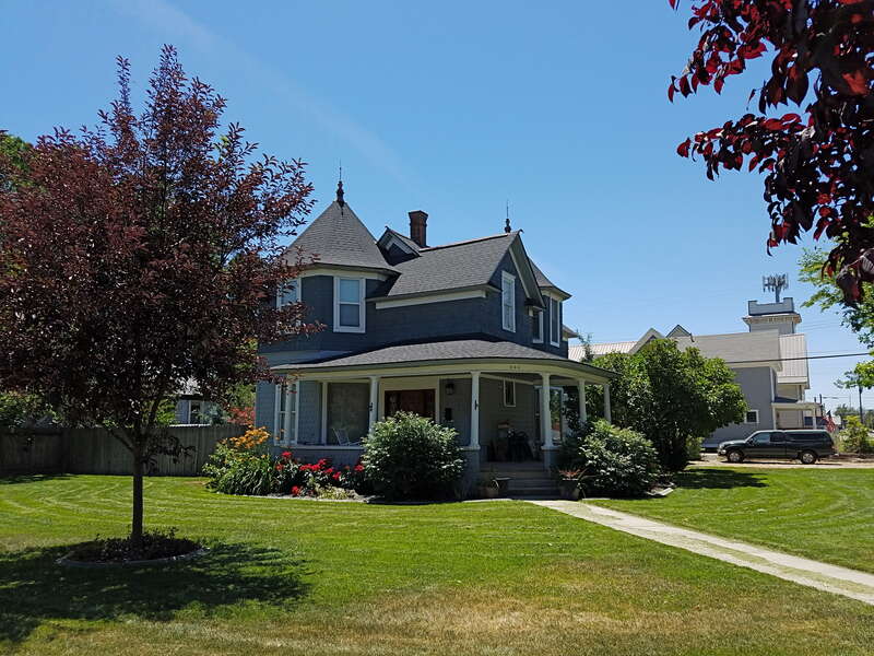 The John P. Johnson House (1890) in Caldwell, Idaho, is part of the North Caldwell Historic District.