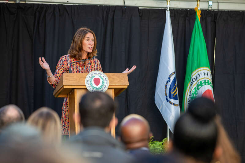 Lt. Governor Polito celebrates completion of Courthouse Lofts, grand opening of Major Taylor Museum
Lt. Governor Karyn Polito joins Worcester Mayor Joseph Petty, Worcester City Manager Edward Augustus, Worcester Chamber of Commerce President Timothy