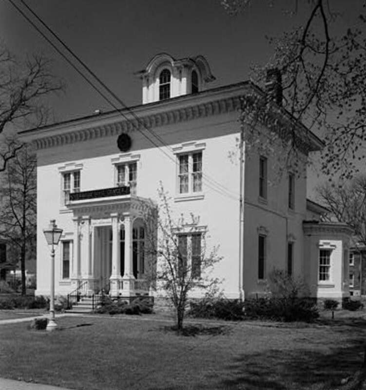 Lucius Gleason House, Sycamore &amp;amp; Second Streets, Liverpool (Onondaga County, New York)
cropped





This file comes from the Historic American Buildings Survey (HABS), Historic American Engineering Record (HAER) or Historic American Landscapes