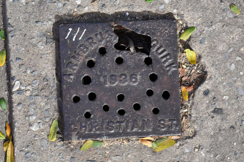 Armbrusk &amp;amp; McGurk 1936 Christian St Phila PA Maintenance Hole Vent Cover