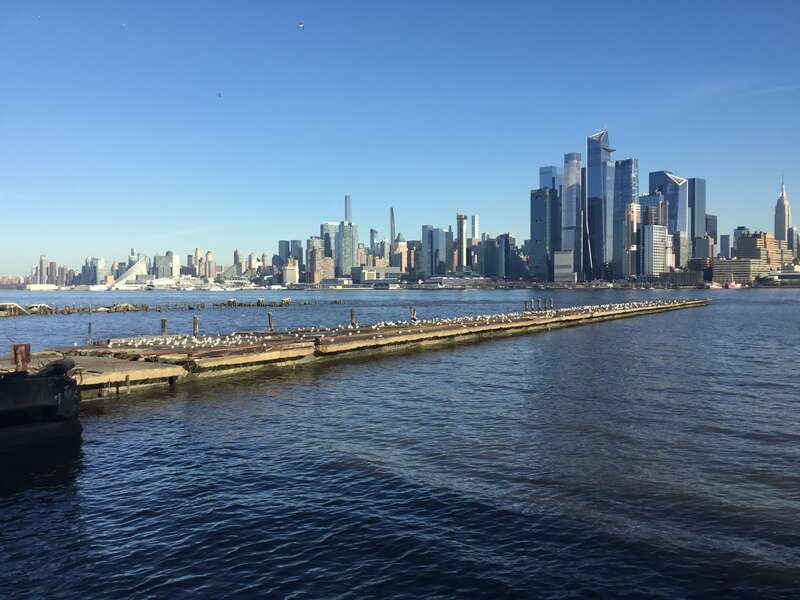 The Manhattan skyline seen from Hoboken