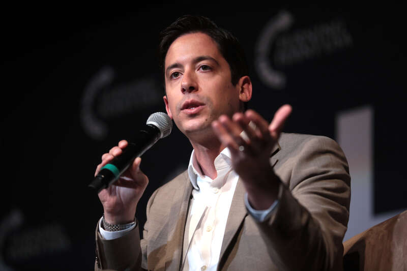 Michael Knowles speaking with attendees at the University of Delaware tour stop of the &quot;Live Free&quot; tour at Mitchell Hall in Newark, Delaware.

Please attribute to Gage Skidmore if used elsewhere.