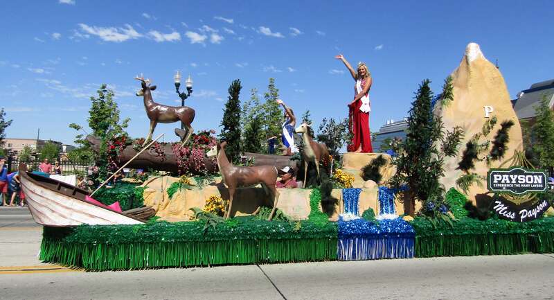Float in Provo's Independence Day parade.