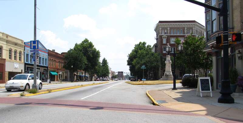 Downtown Macon refers to the largest financial district for the city of Macon, Georgia, United States. It is home to many museums, ranging from the Georgia Sports Hall of Fame to the Tubman African American Museum. Numerous Antebellum homes are