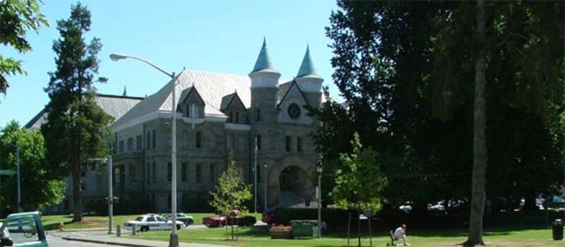 The old courthouse and Sylvester Park, Olympia, WA. Both the building and the park are on the National Register of Historic Places.