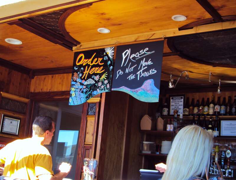 order here. Raven Cafe, Prescott, Arizona.