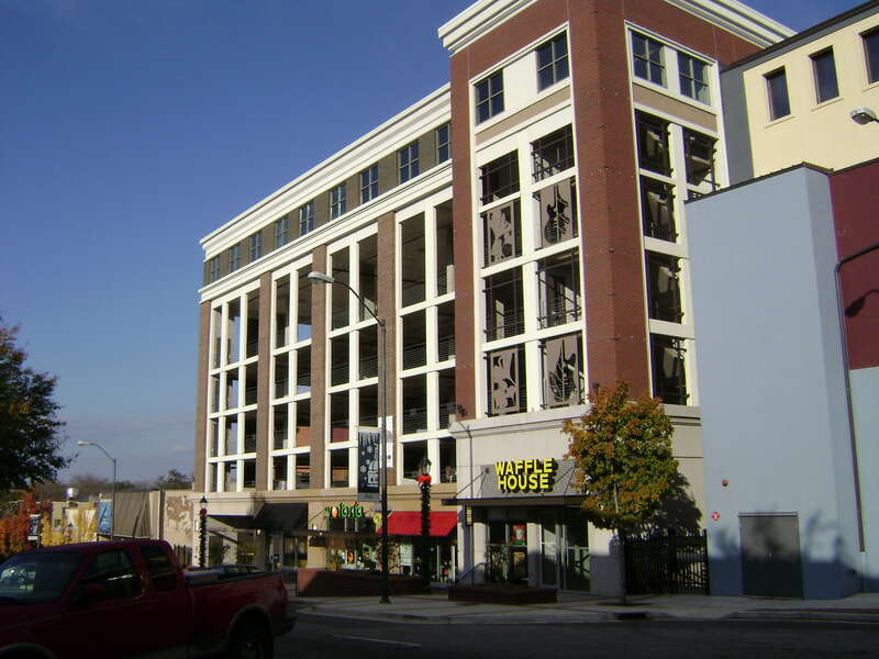 Parking garage on W. Clayton St. next to Georgia Theater in Athens GA