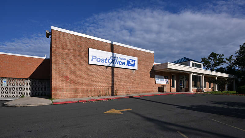The large, brick post office just off of Rockville Pike. 500 North Washington Street, Rockville, Maryland 20850.