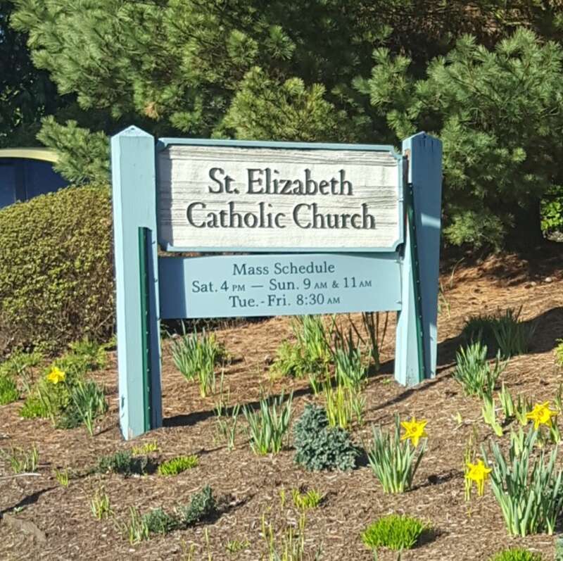 Saint Elizabeth Catholic Church in Portland Oregon Sign